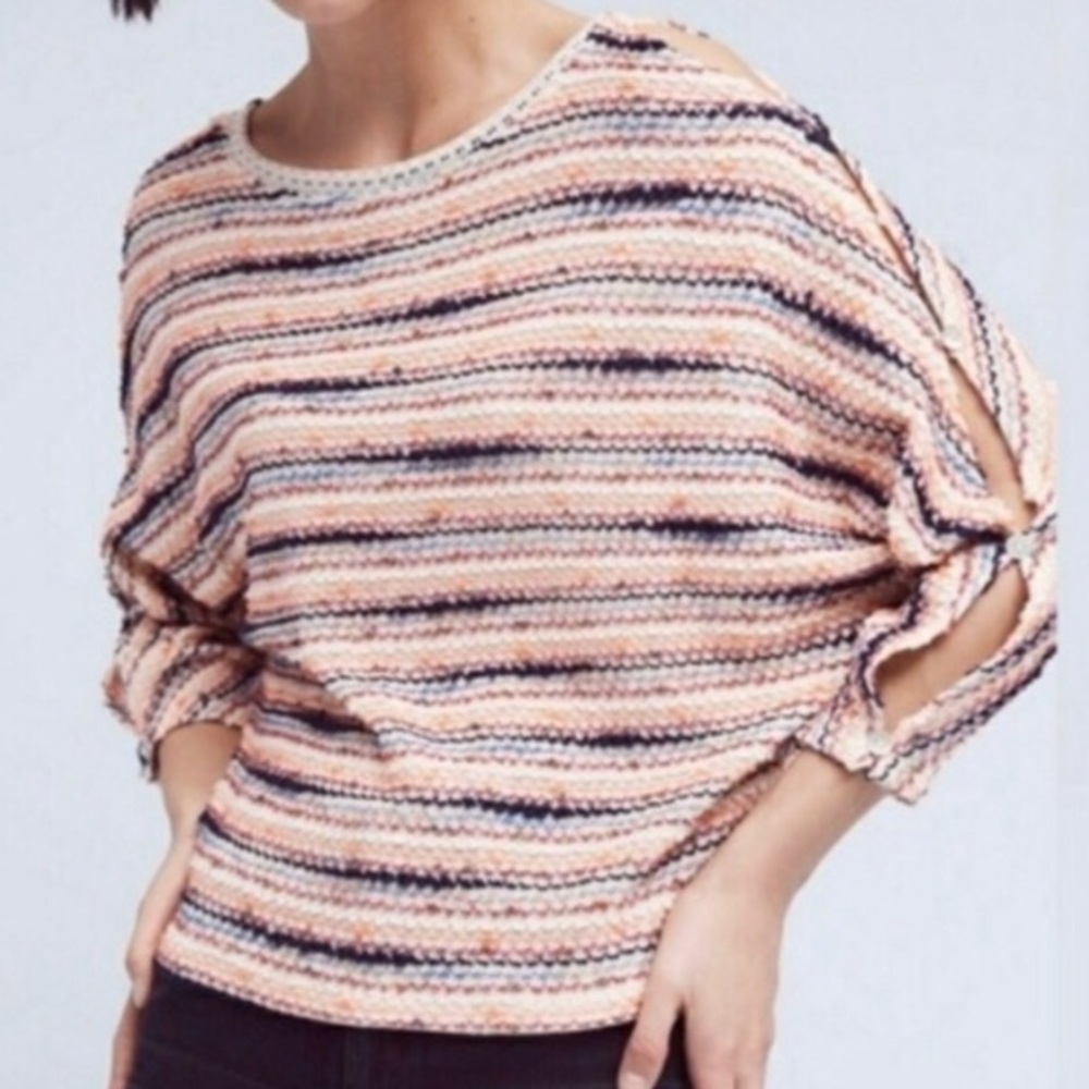 Anthropologie Postmark Malu cold shoulder blouse
